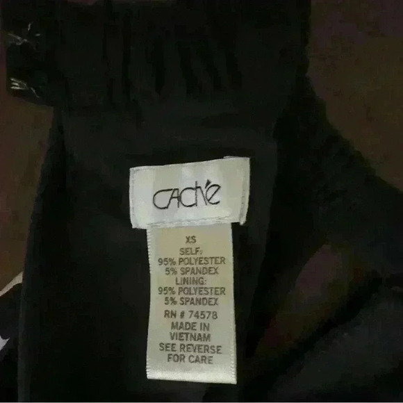 Vintage Cache Floral Halter Jersey Maxi Dress Black/White/Pink XS - Picture 5 of 6